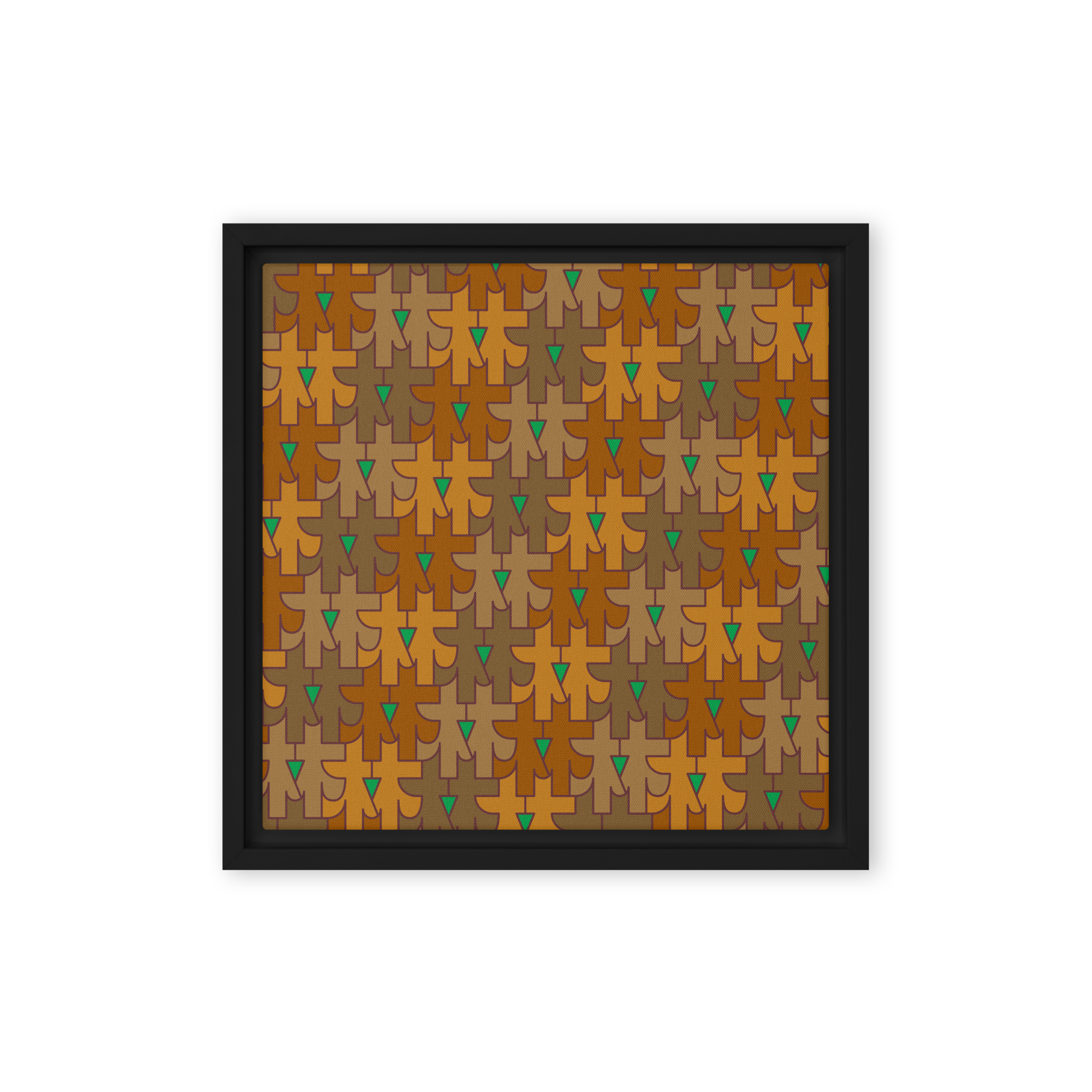 (林)No.18 Chinese Surname Kanji Framed canvas