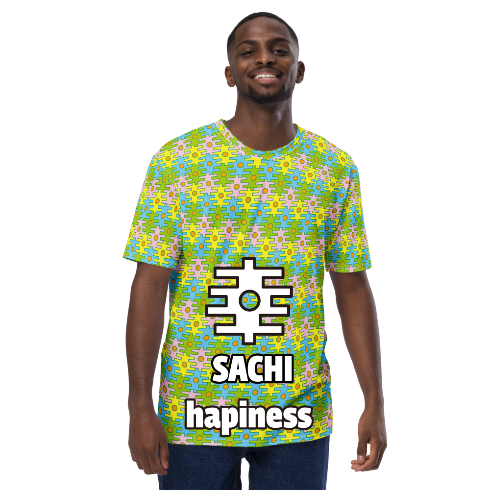 Happines(幸) Kanji Men's All over print T-shirt