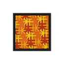 (朱)No.14 Chinese Surname Kanji Framed canvas