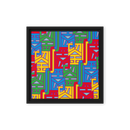 (劉)No.4 Chinese Surname Kanji Framed canvas