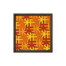 (朱)No.14 Chinese Surname Kanji Framed canvas