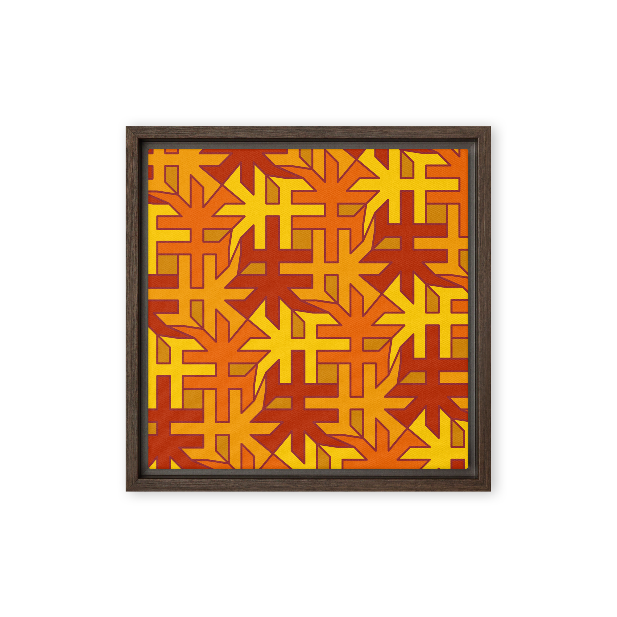 (朱)No.14 Chinese Surname Kanji Framed canvas