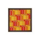 (馬-2) No.13 Chinese Surname Kanji Framed canvas