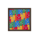 (劉)No.4 Chinese Surname Kanji Framed canvas