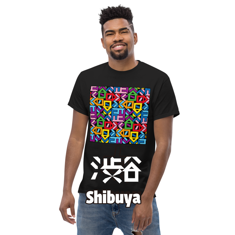 Shibuya(渋谷) Kanji Camiseta clásica para hombre